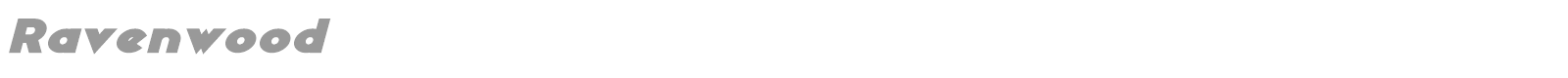 Ravenwood font preview